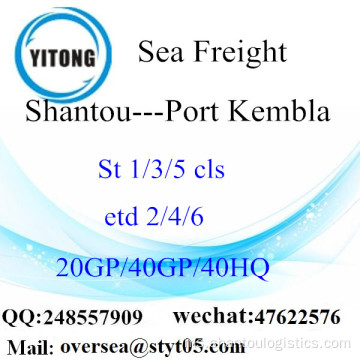 Shantou Port Sea Freight Shipping ke Port Kembla